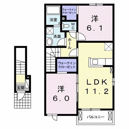 クレール・ココアⅠの物件間取画像